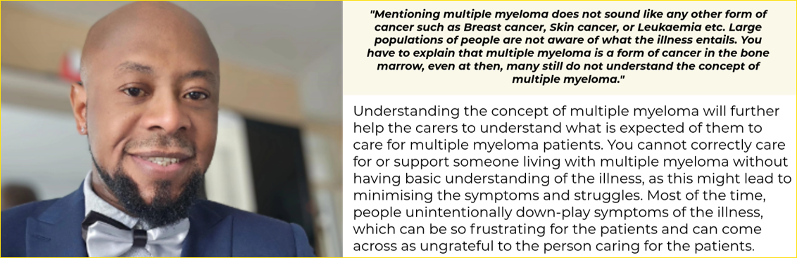 On the left is a man (Chris) looking into the camera and smiling. He is wearing a silver and black bowtie and blue blazer. He has a thick goatee beard with stubble on his upper lip. He is wearing an earring