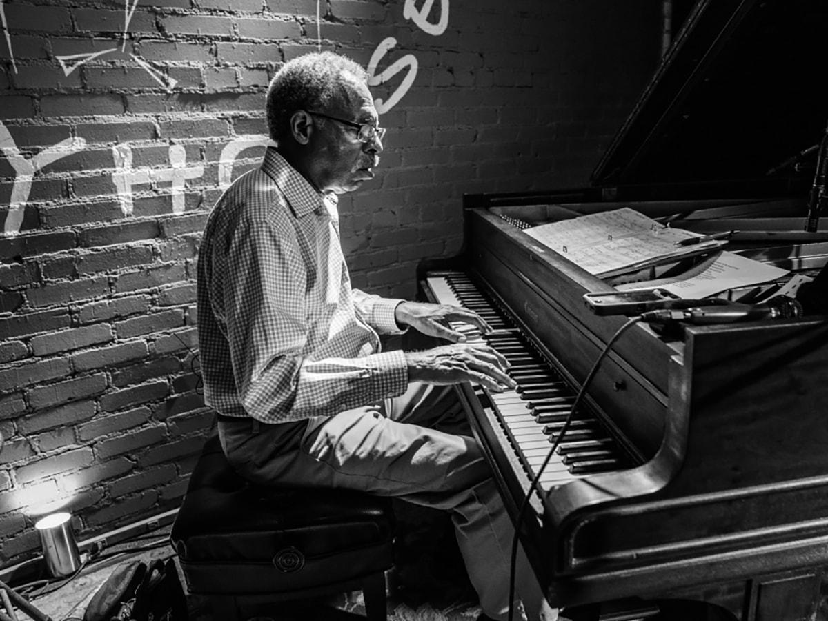 Man playing piano