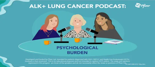 Image of three ladies sitting around a table with a microphone