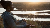 woman in nature