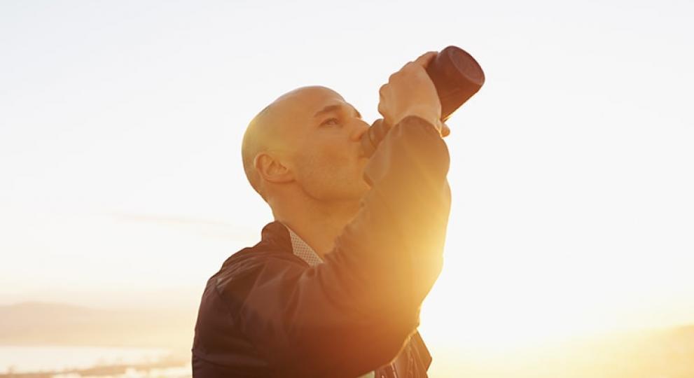 Man drinking