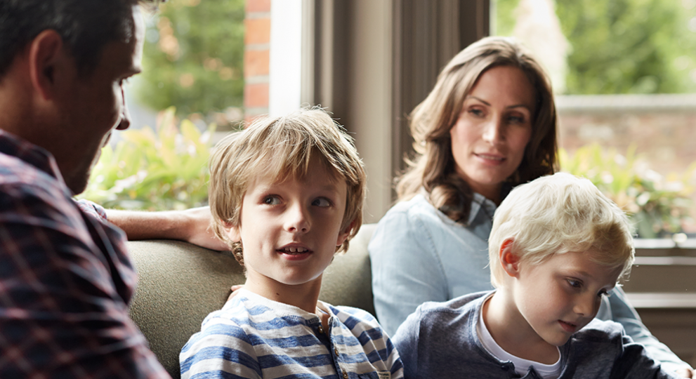 Family of 4 in Colour