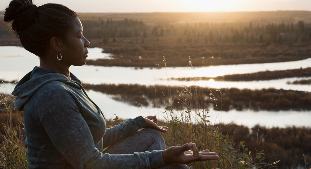 woman in nature